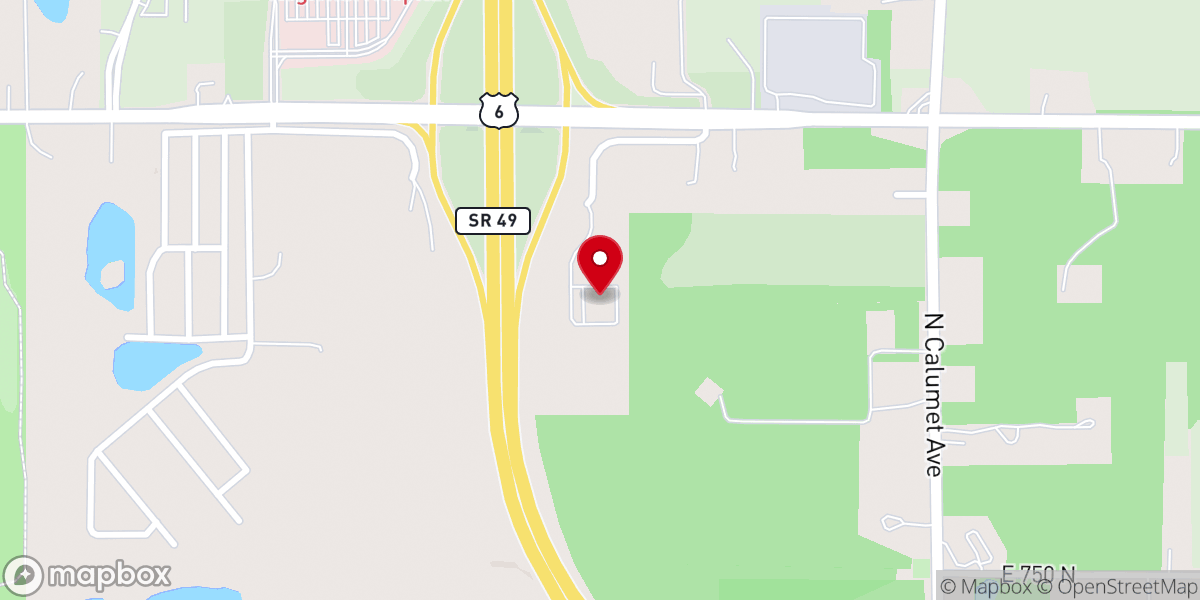 Map showing location of CrossPointe Christian Church