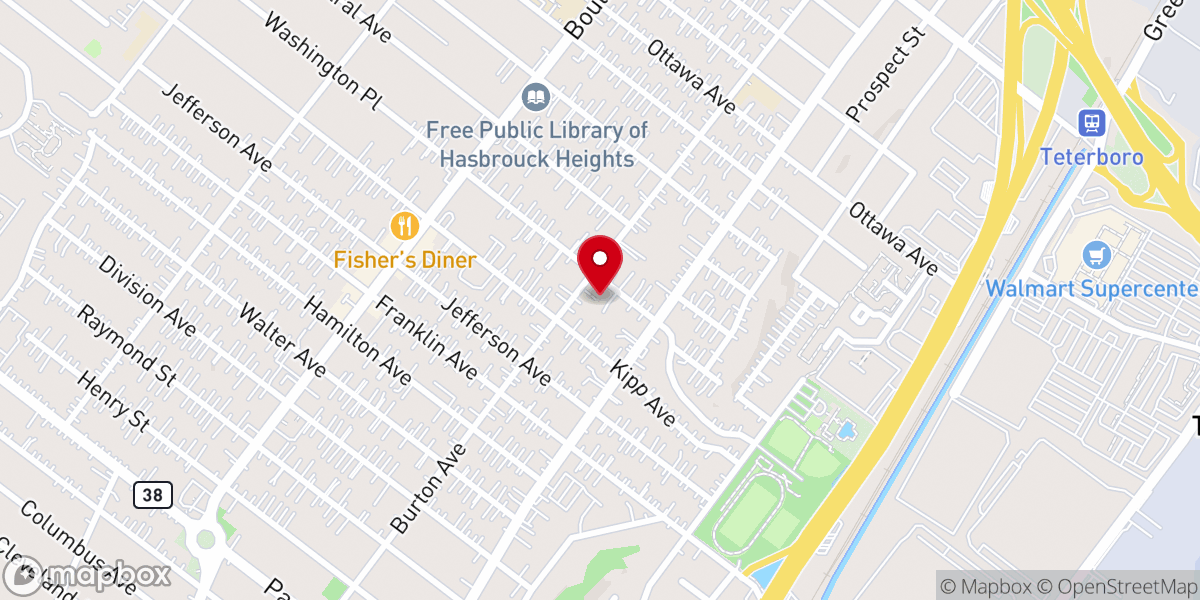 Map showing location of Yeahyang Presbyterian Church of NJ Nonprofit Corporation