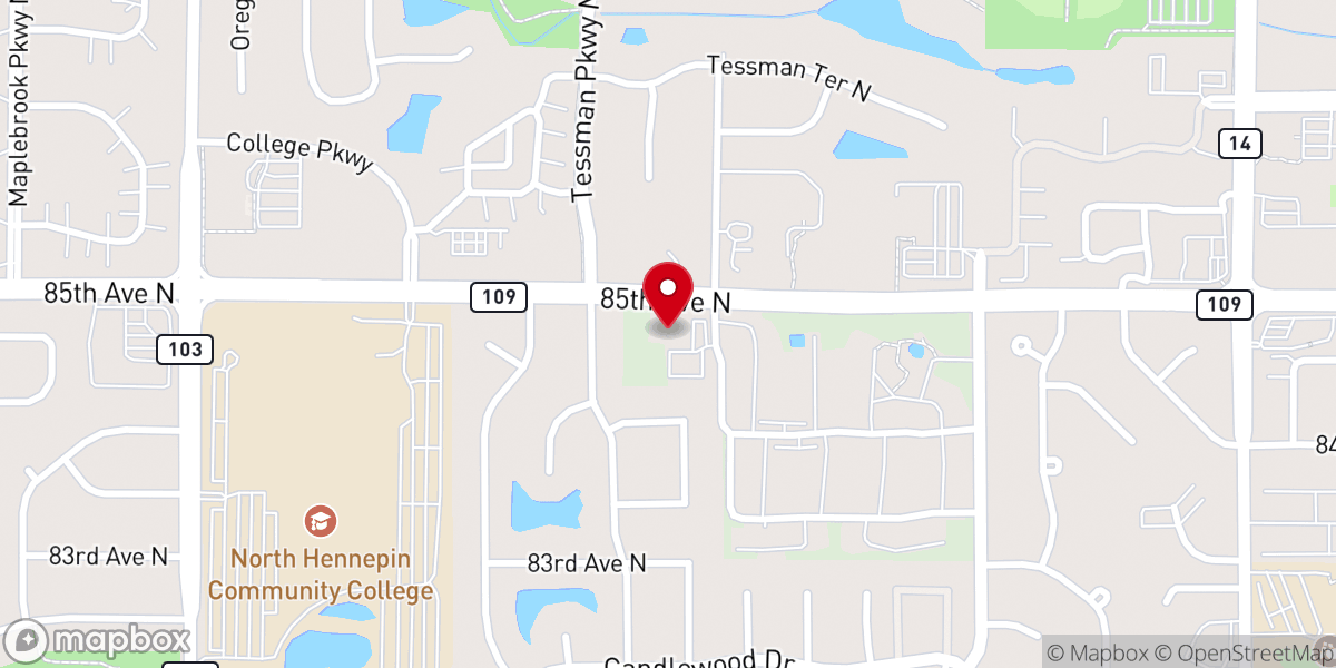 Map showing location of Northern Light Church of Christ