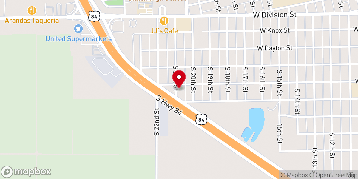 Map showing location of Lighthouse Church - Slaton