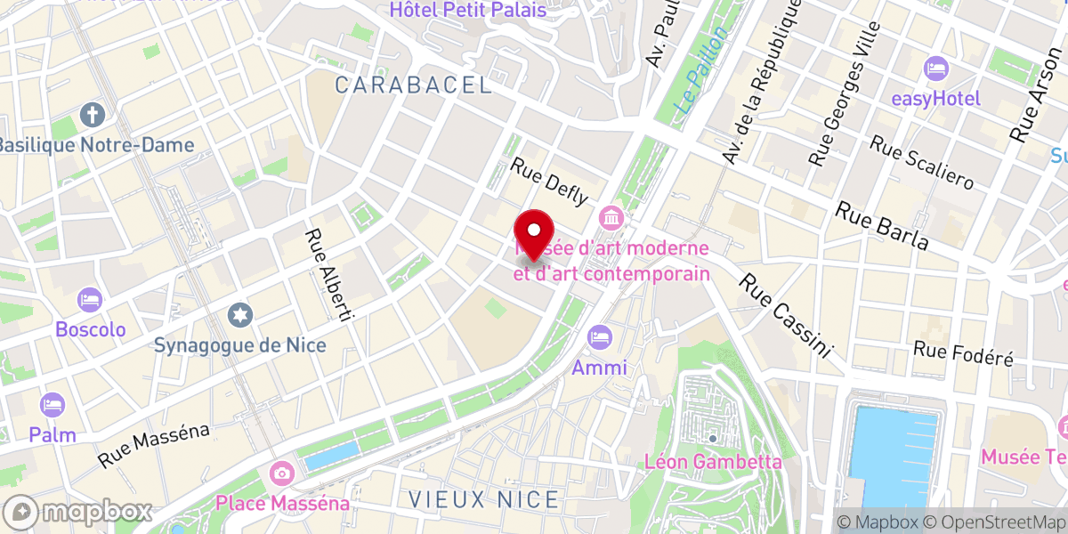 Map showing location of Église Saint-Jean-Baptiste - Le Vœu de Nice