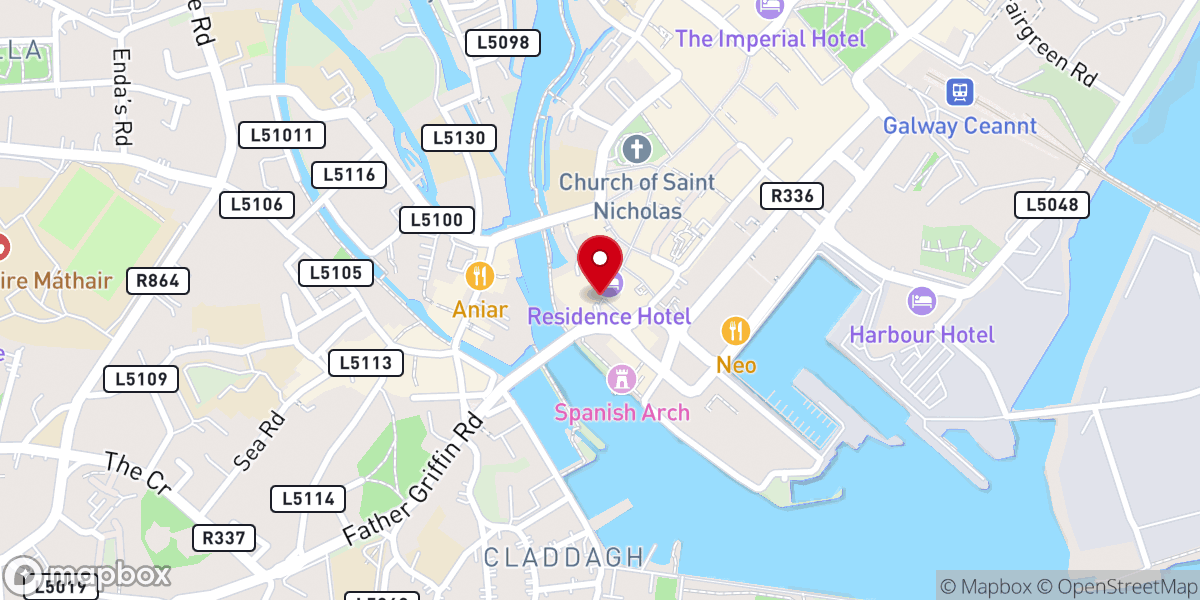 Map showing location of The Latin Quarter
