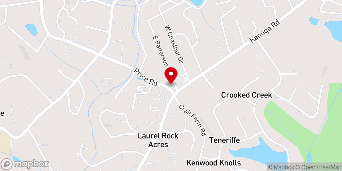 Map showing location of Unitarian Universalist Fellowship of Hendersonville