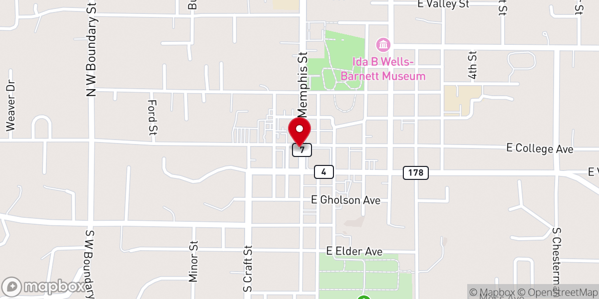 Map showing location of Casa Fiesta Mexican Grill - Holly Springs