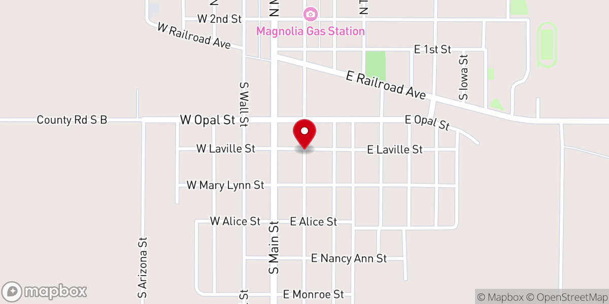 Map showing location of Saint Michaels All Angels Episcopal Church