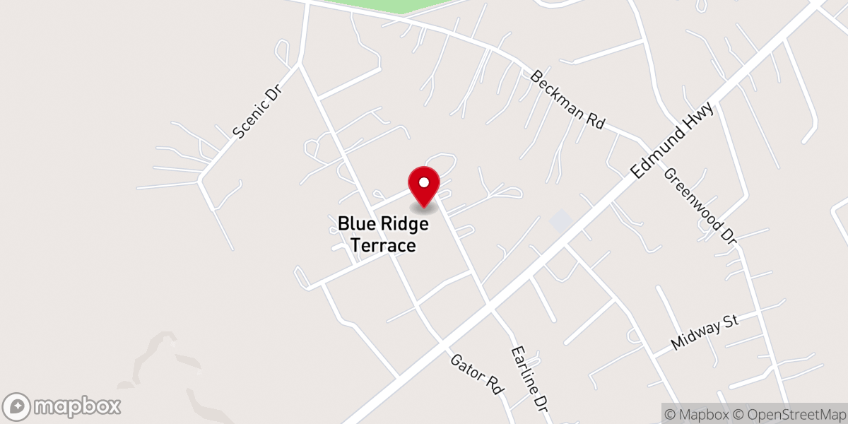 Map showing location of Gospel Time Baptist Church