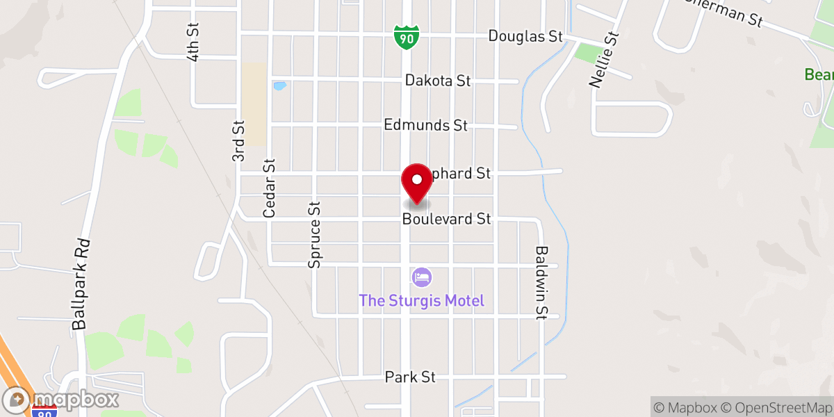 Map showing location of Hope Church