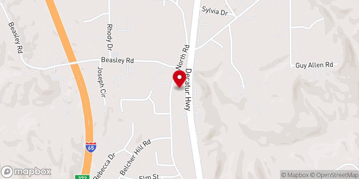 Map showing location of Good Shepherd Lutheran Church