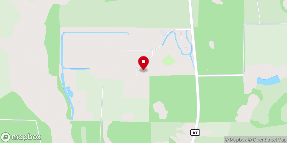 Map showing location of Calhoun Correctional Institution