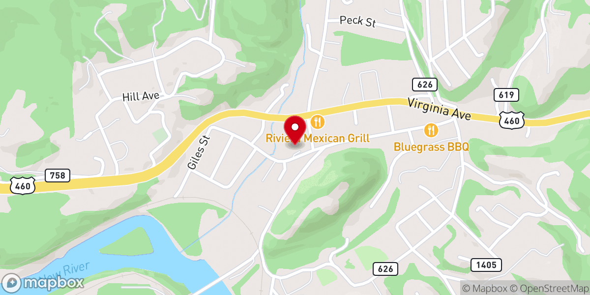 Map showing location of Pembroke First Baptist Church