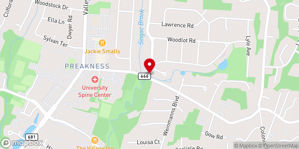 Map showing location of Preakness Bible Church