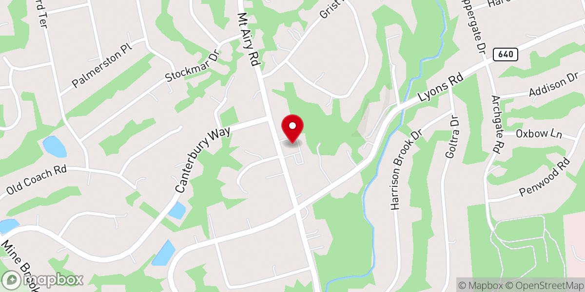 Map showing location of Somerset Hills Baptist Church
