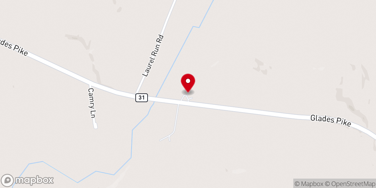 Map showing location of Pike Run Church Of The Brethren
