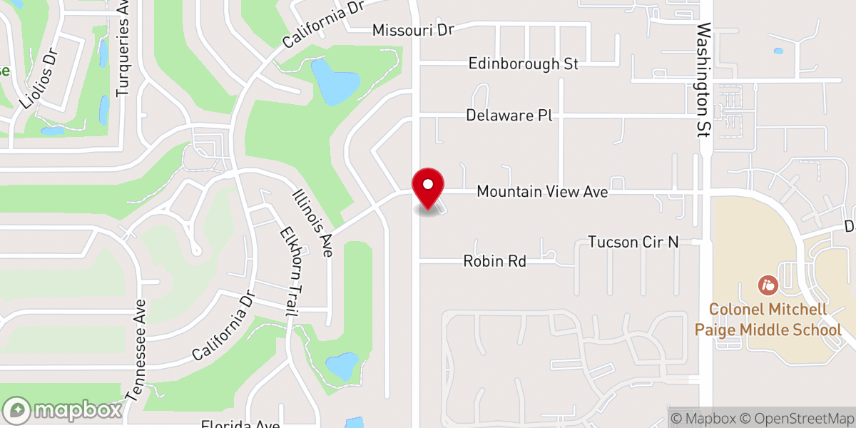 Map showing location of Victory Life Church of Palm Desert