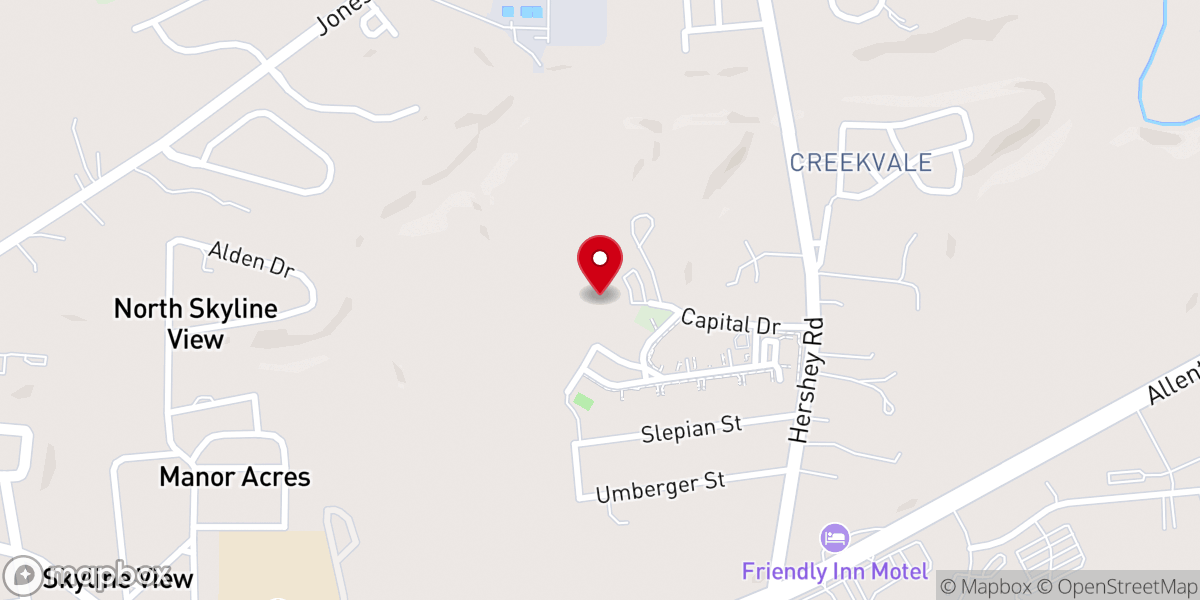 Map showing location of Capital Bible Church