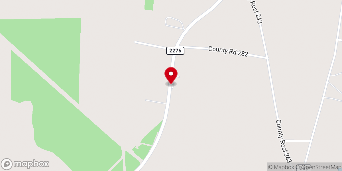 Map showing location of St John Baptist Church