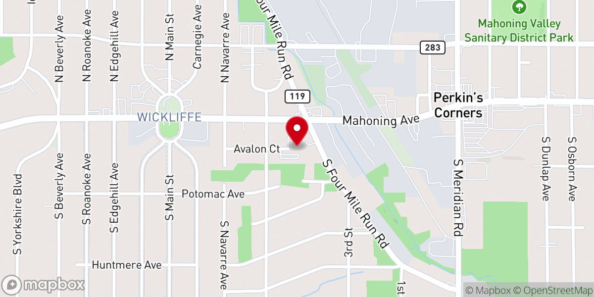 Map showing location of Bethel Temple