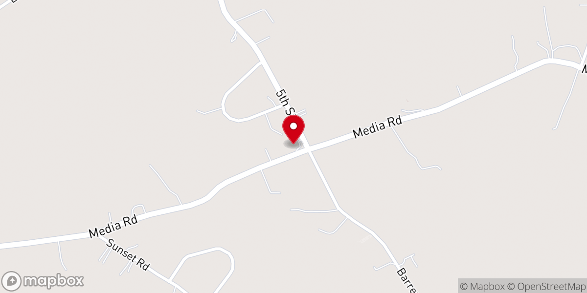 Map showing location of Bible Evangelical Church