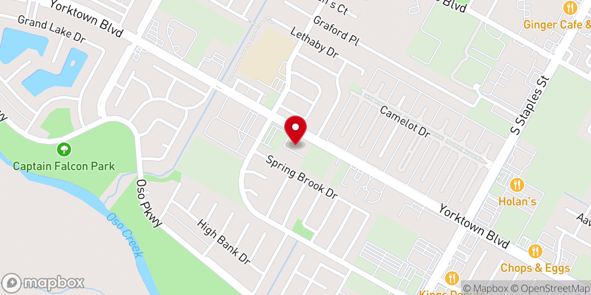 Map showing location of Heritage Baptist Church