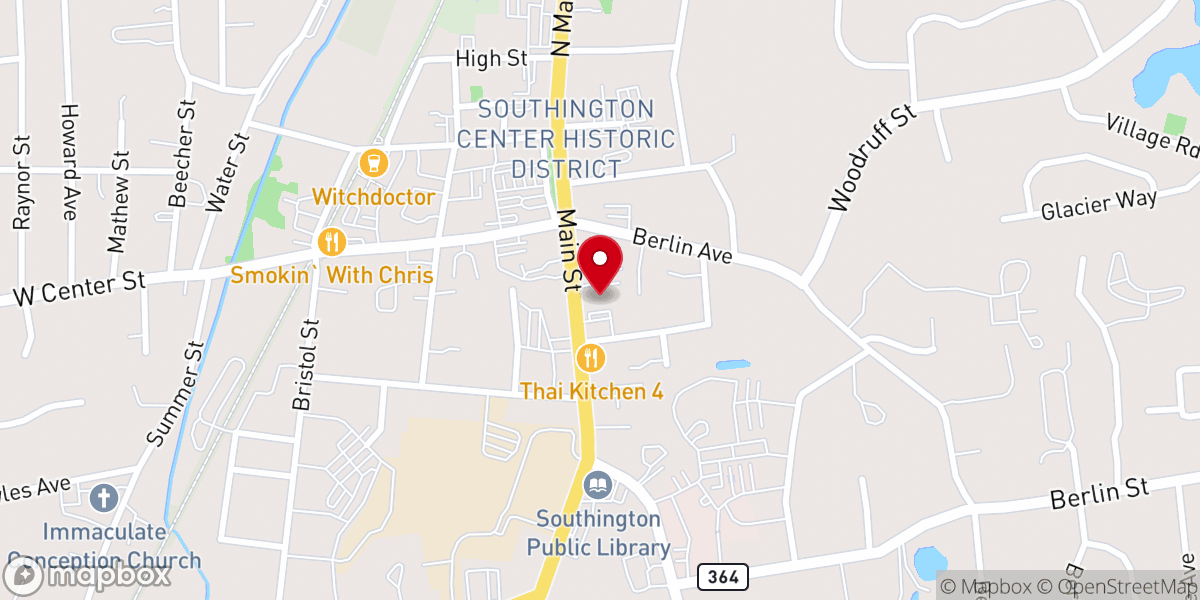 Map showing location of St. Paul's Episcopal Church