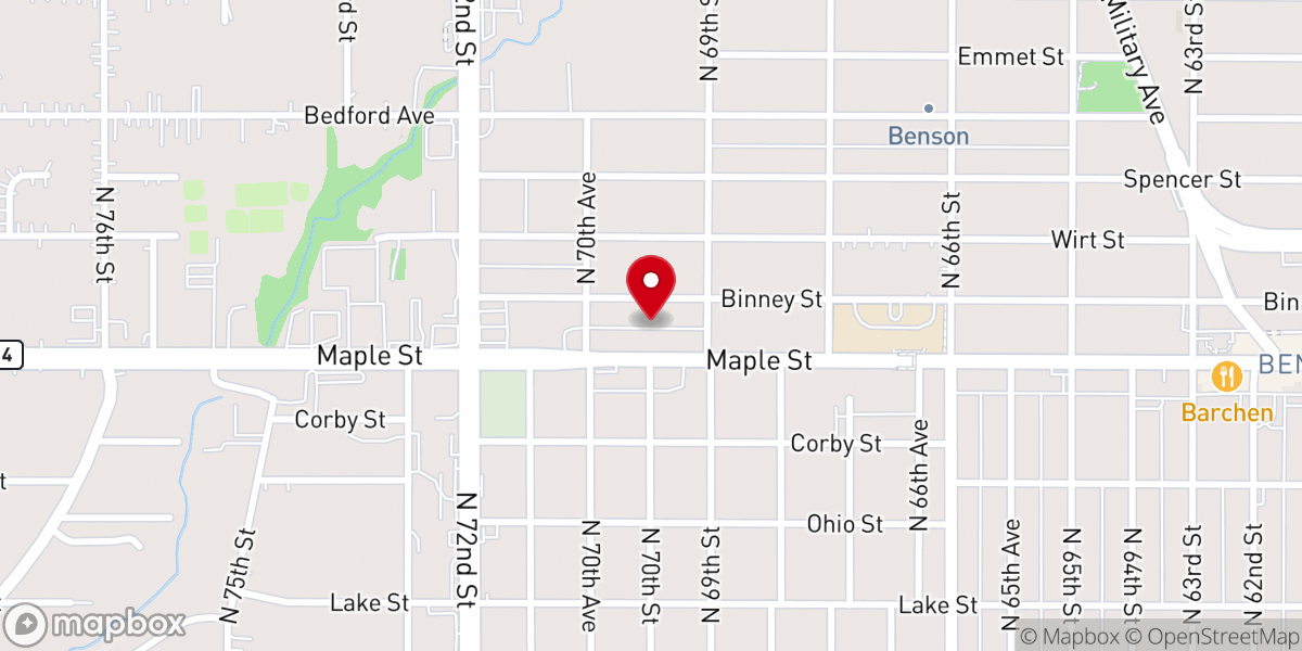 Map showing location of One Way Ministry
