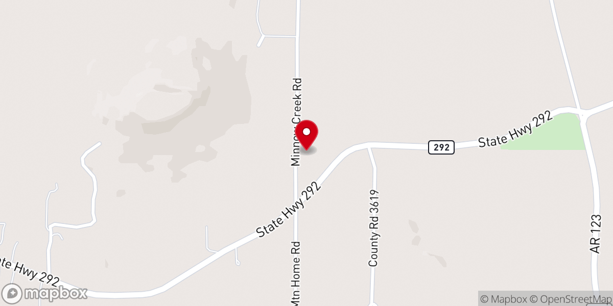Map showing location of Mountain Home Freewill Baptist Church