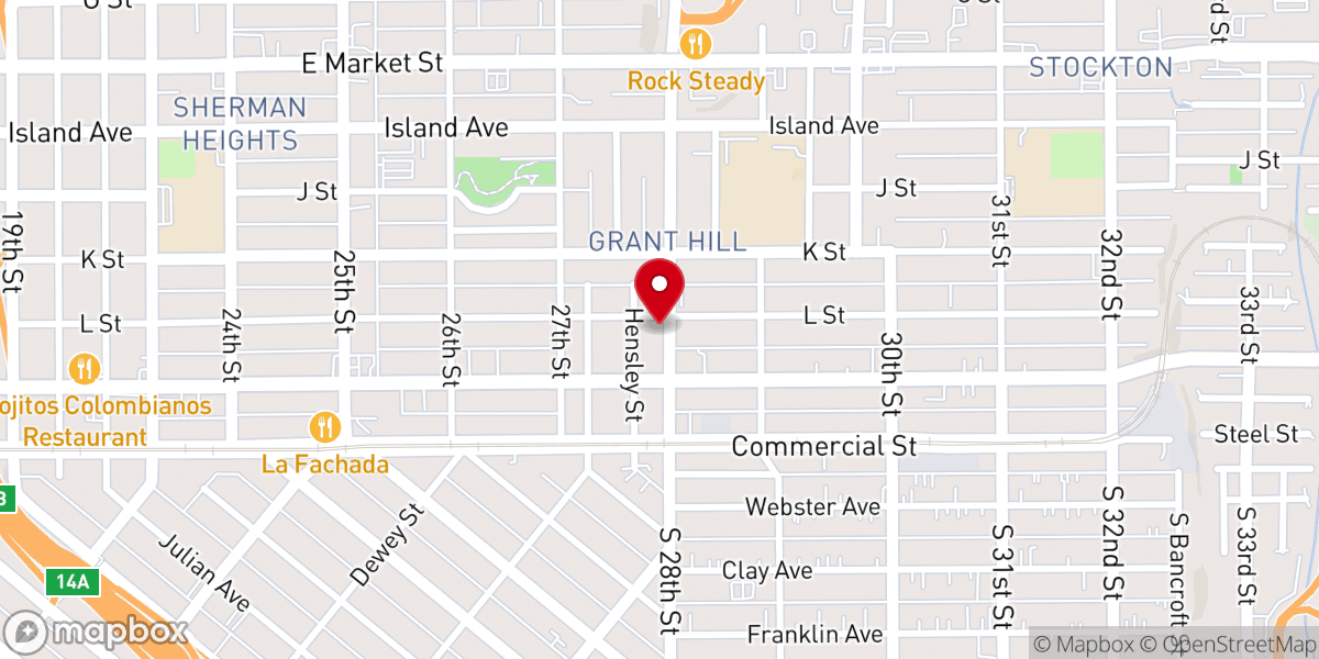 Map showing location of Total Deliverance Worship Center of the Apostolic Faith Incorporated
