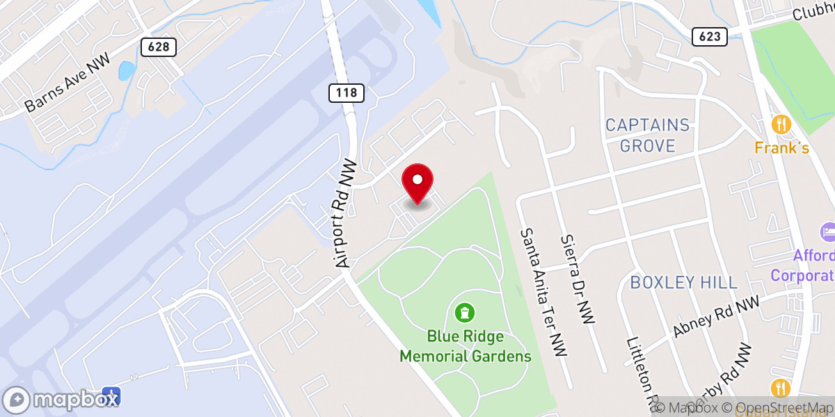 Map showing location of New Life Temple Pentecostal Church