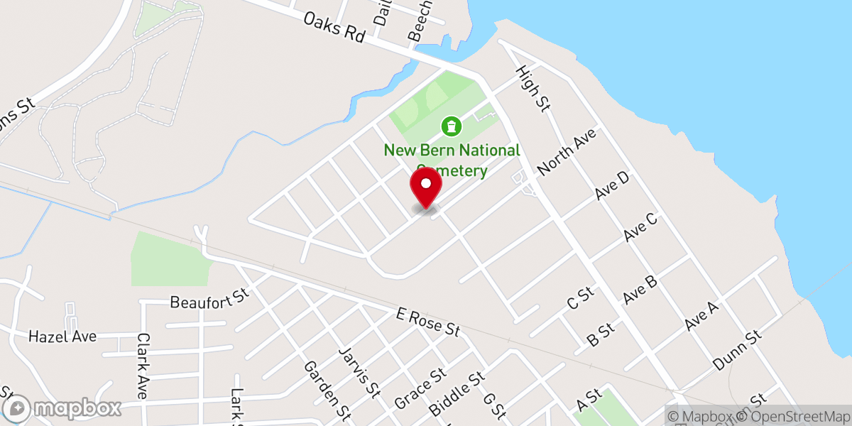 Map showing location of Family Outreach Ministries Inc