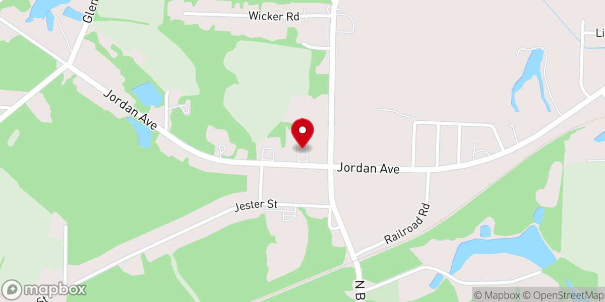Map showing location of Cowarts Baptist Church
