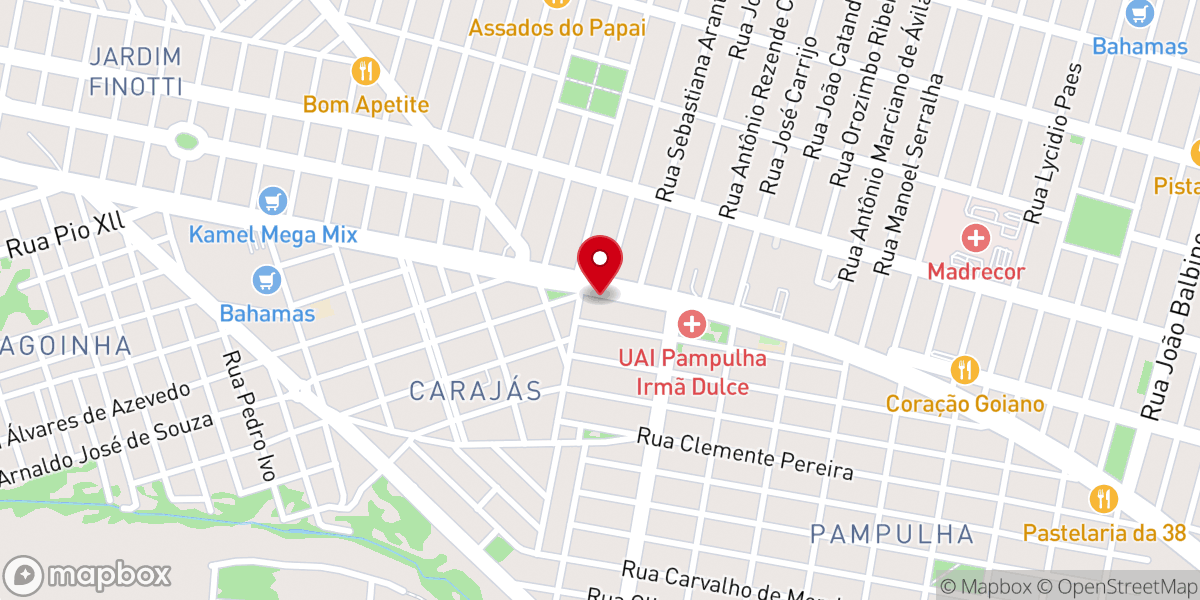 Map showing location of Igreja Nova Vida