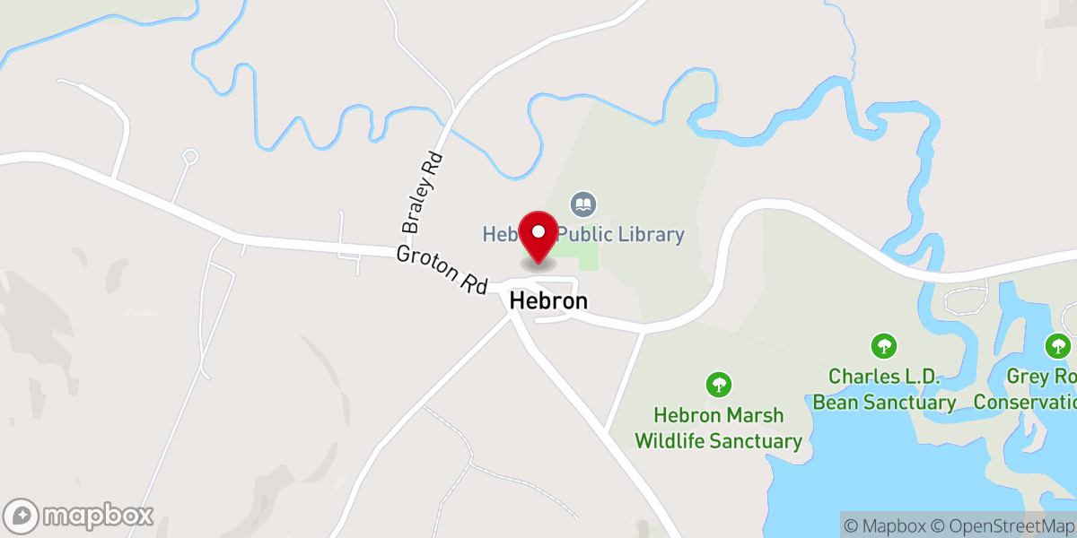 Map showing location of Union Congregational Church