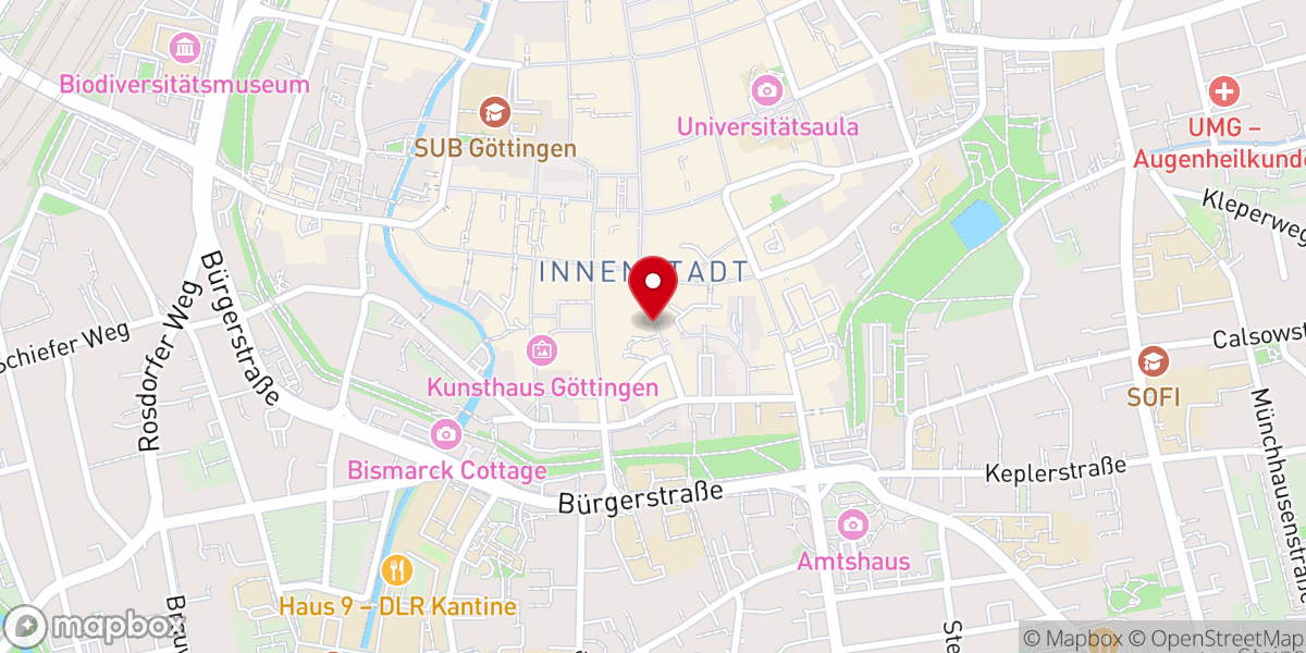 Map showing location of Katholische Hochschulgemeinde