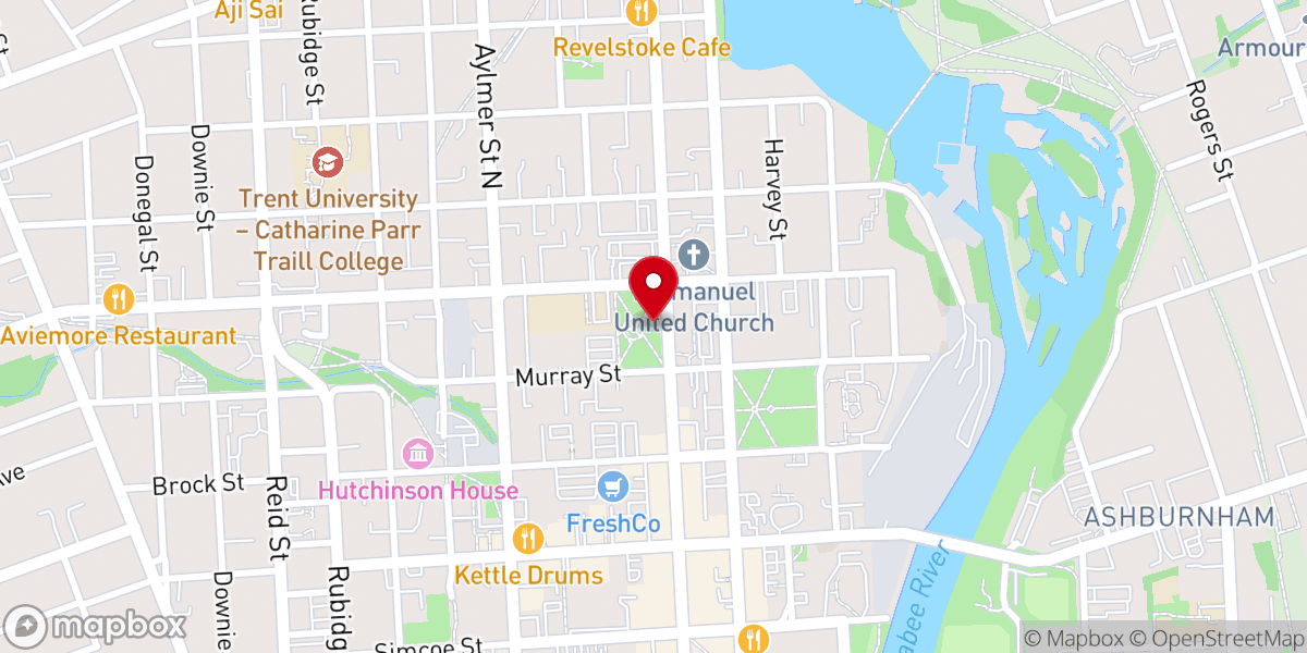 Map showing location of Confederation Square