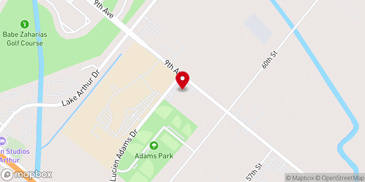 Map showing location of Our Lady of Guadalupe Catholic Church & Shrine