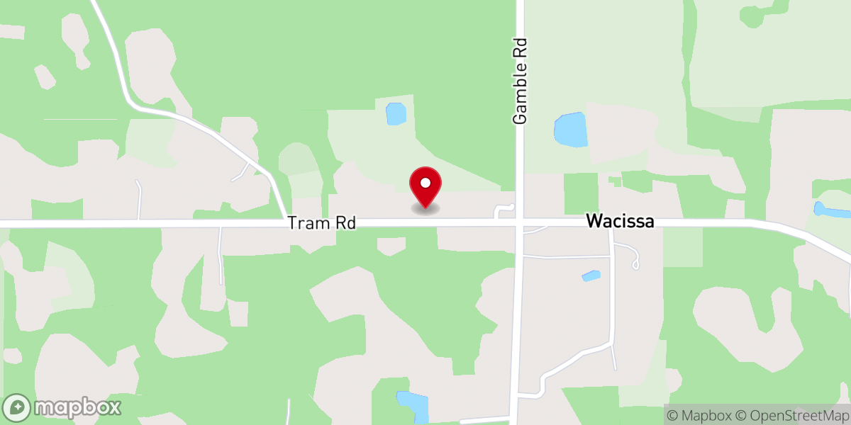 Map showing location of Wacissa Pentecostal Holiness Church