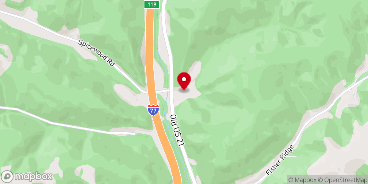 Map showing location of Goldtown Community Church