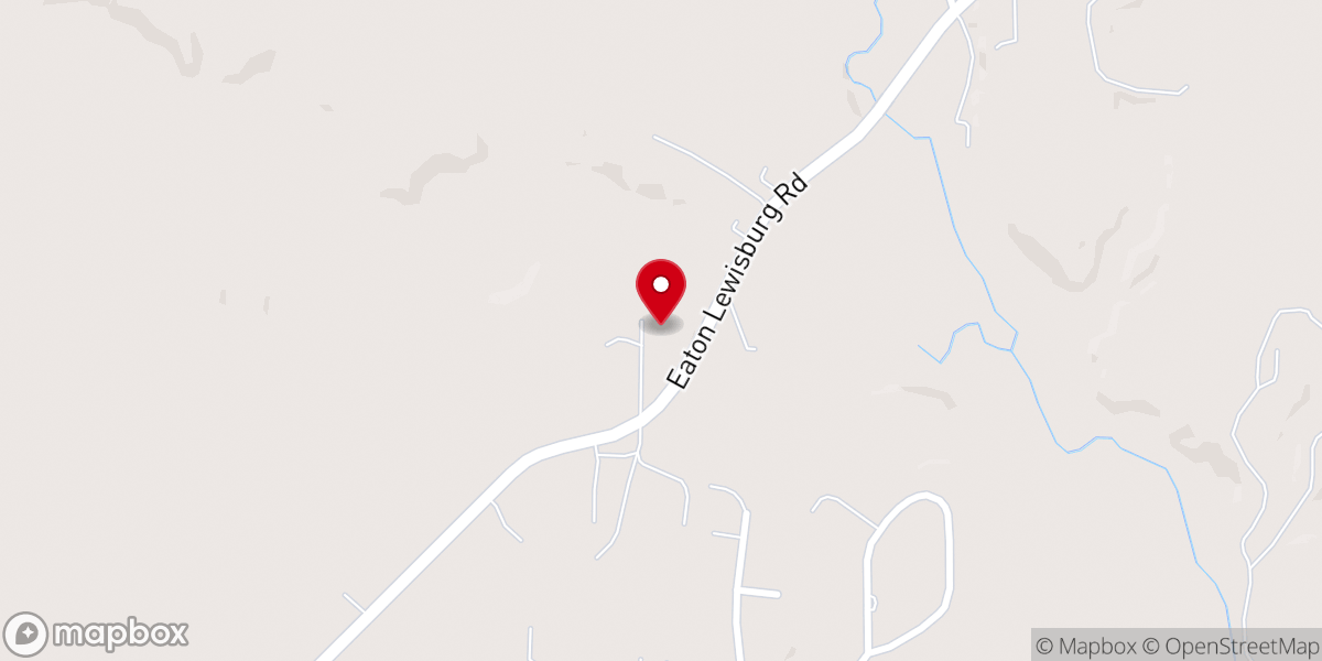 Map showing location of Twin Valley Baptist Church