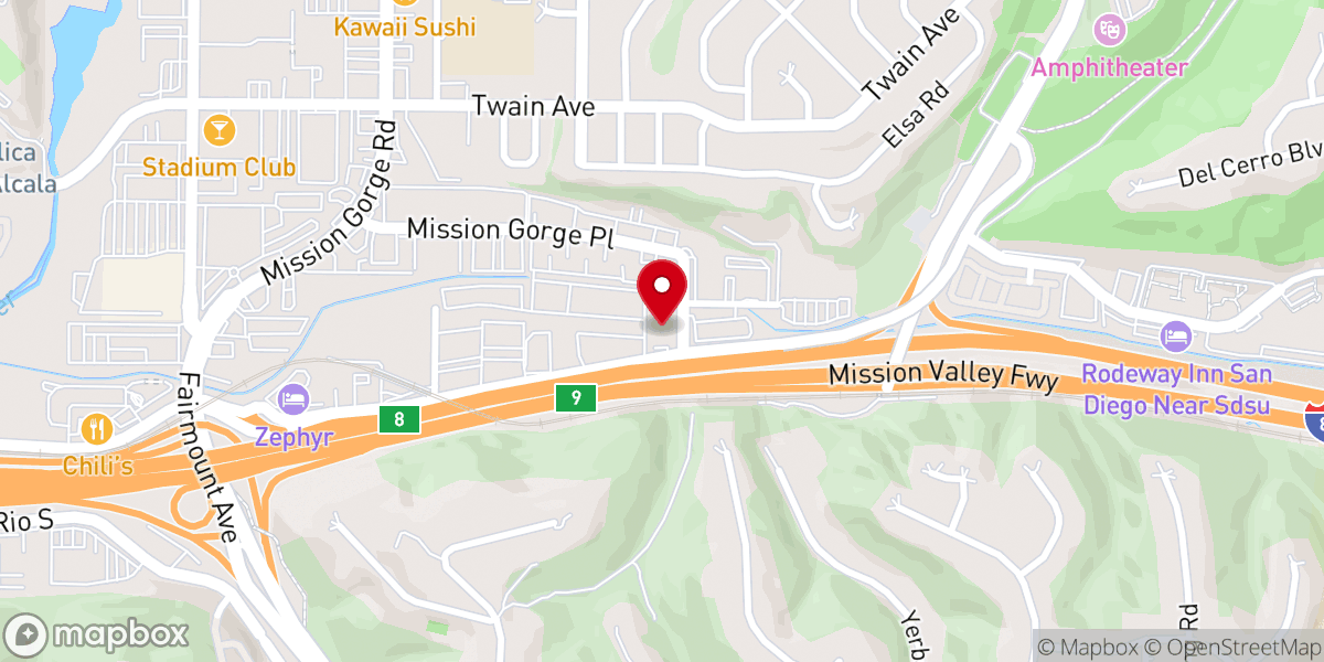 Map showing location of Flood Church Offices