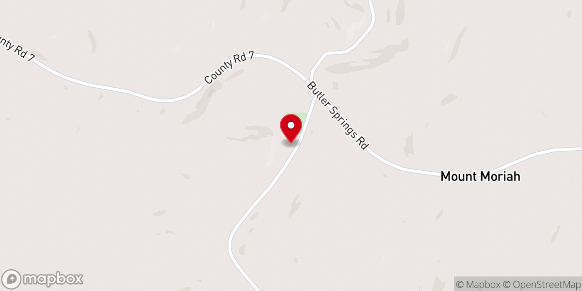 Map showing location of Monterey Church