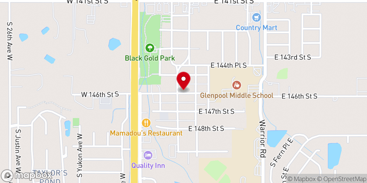 Map showing location of First Baptist Church