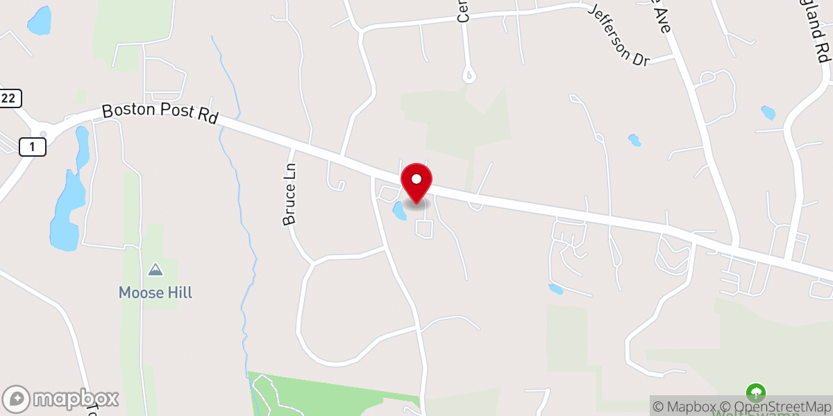 Map showing location of Beacon church