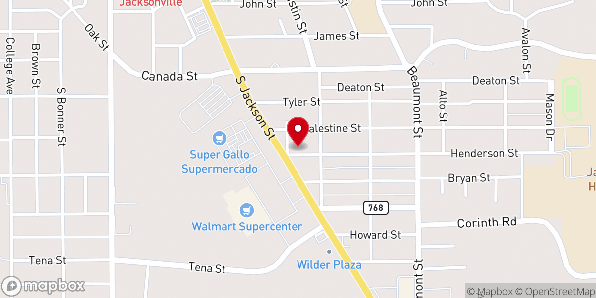 Map showing location of Corinth Road Church of Christ