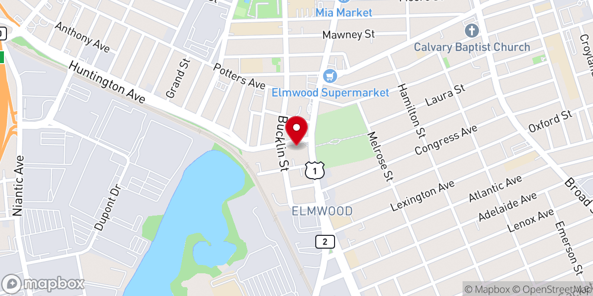 Map showing location of Saint James Lutheran Church
