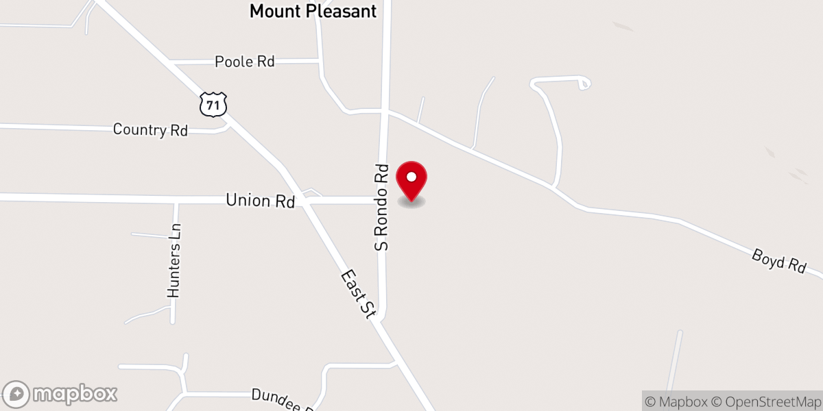Map showing location of Christ United Methodist Church - Food Distribution Center
