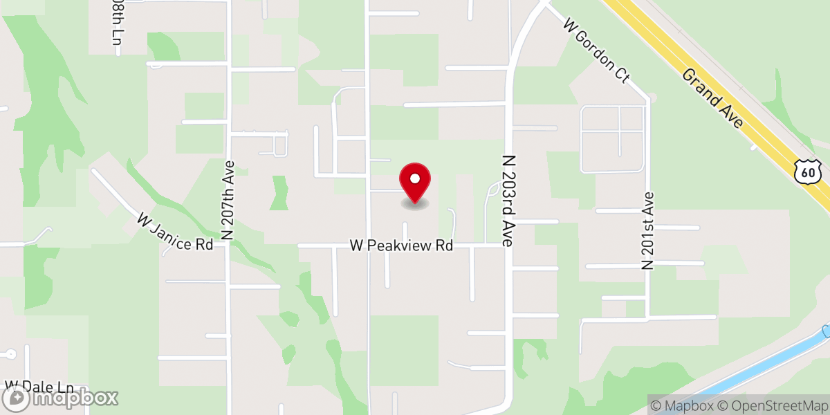 Map showing location of Calvary Chapel Arise
