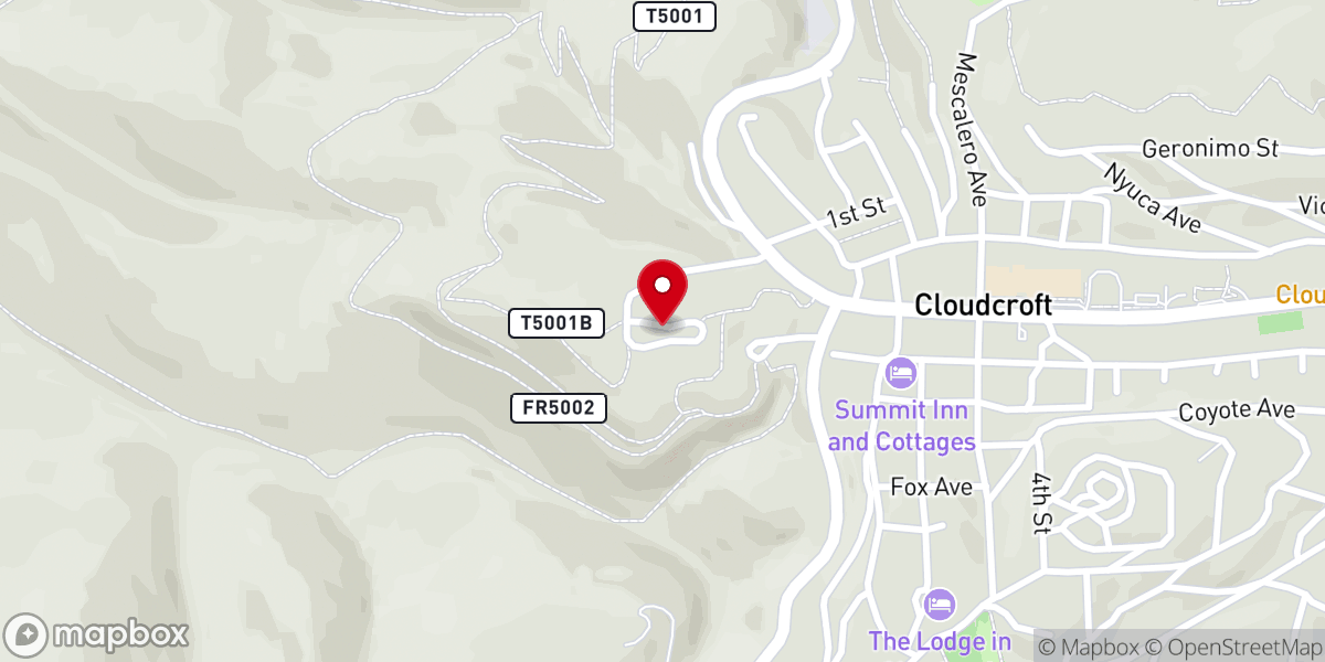 Map showing location of Trestle Depot Recreation Area