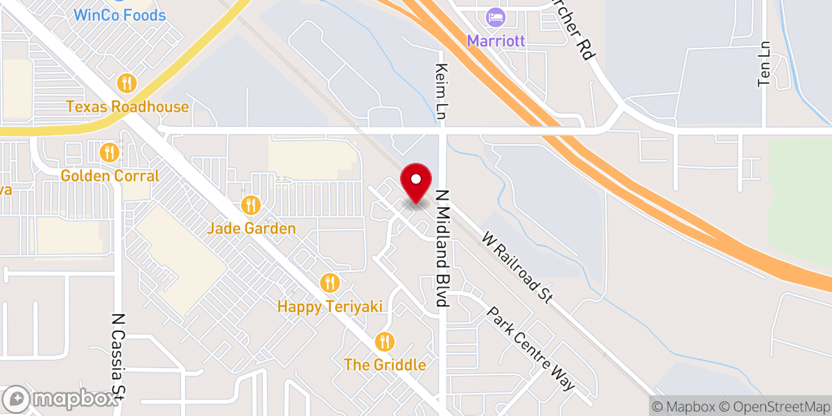 Map showing location of Nampa Bible Study