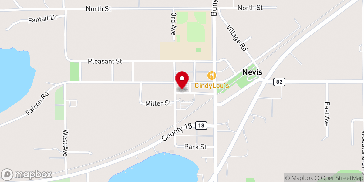 Map showing location of Our Lady of the Pines Catholic