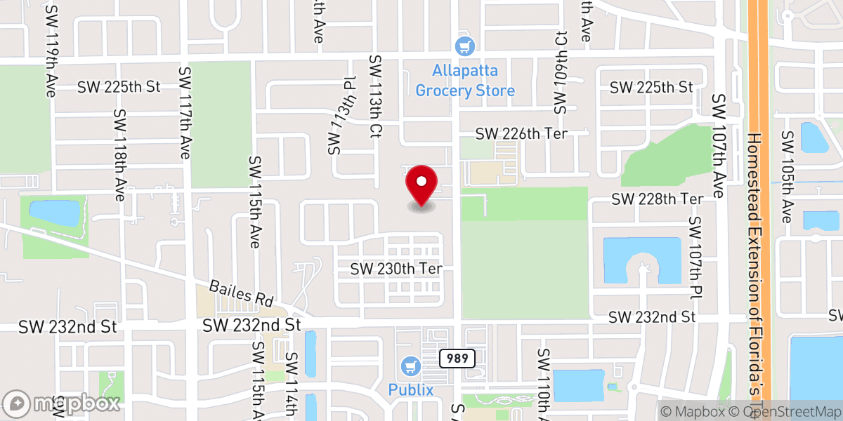 Map showing location of Goulds Church of Christ